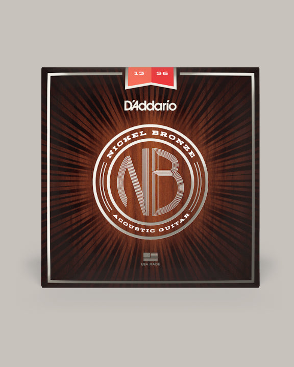 D'Addario Acoustic Guitar Nickel Bronze Medium 13-56 NB1356