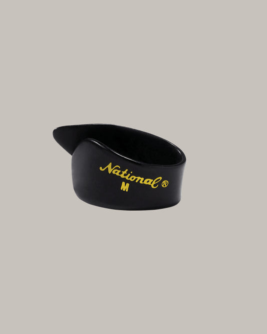 National Thumb Picks - Black Celluloid, Medium - One Pick