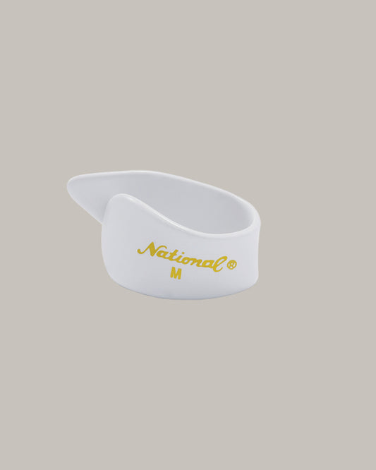 National Thumb Picks - White Celluloid, Medium - One Pick