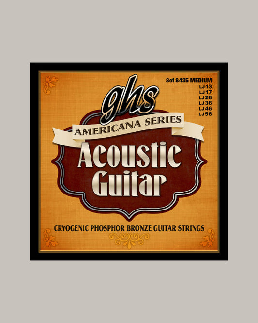 GHS Americana Series Acoustic Guitar Phosphor Bronze S435 Medium