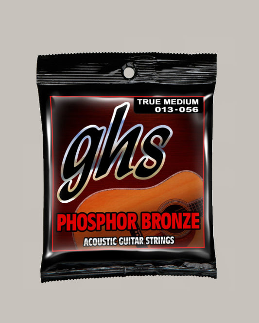 GHS Phosphor Bronze Acoustic Guitar Strings True Medium 013-056 TM335